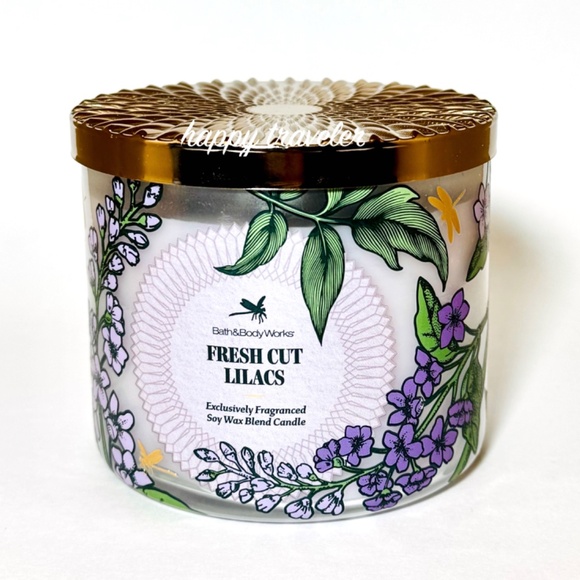 FRESH CUT LILACS 3 Wick Candle - Picture 1 of 3